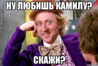 Ну любишь Камилу? скажи?