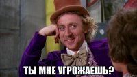  ты мне угрожаешь?