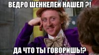 Ведро шенкелей нашел ?! Да что ты говоришь!?