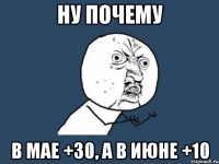 Ну почему в мае +30, а в июне +10