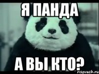 Я панда А вы кто?