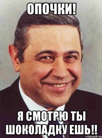 ОПОЧКИ! Я СМОТРЮ ТЫ ШОКОЛАДКУ ЕШЬ!!