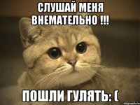 Слушай меня внемательно !!! Пошли гулять: (