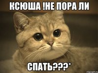 Ксюша !не пора ли Спать???*