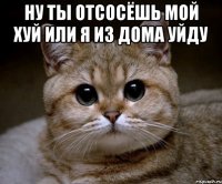 ну ты отсосёшь мой хуй или я из дома уйду 