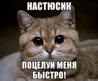 Настюсик поцелуй меня быстро!