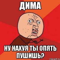 ДИМА НУ НАХУЯ ТЫ ОПЯТЬ ПУШИШЬ?