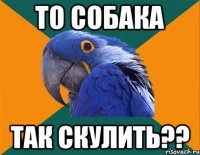 То собака Так скулить??