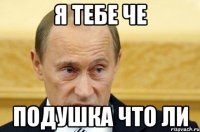 Я тебе че Подушка что ли