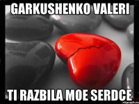 garkushenko valeri ti razbila moe serdce