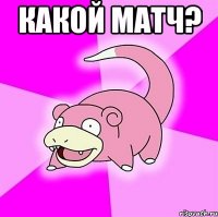 Какой матч? 