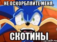 Не оскорбляйте меня, СКОТИНЫ