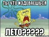 ты что издеваешься лето?????