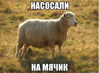 насосали на мячик