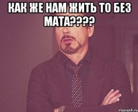 Как же нам жить то без мата???? 