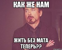 Как же нам жить без мата теперь??