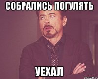 Собрались погулять уехал