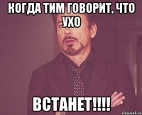 Когда Тим говорит, что ухо ВСТАНЕТ!!!!