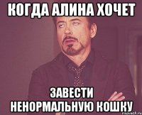 когда алина хочет завести ненормальную кошку