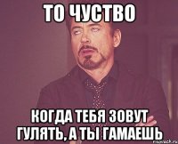 То чуство когда тебя зовут гулять, а ты гамаешь