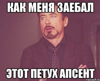 как меня заебал этот петух апсент