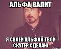 Альфа валит я своей альфой твой скутер сделаю
