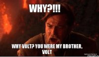 WHY?!!! WHY VOLT? You were my brother, volt