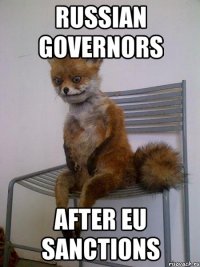 Russian governors after Eu sanctions