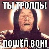 Ты тролль! Пошёл вон!