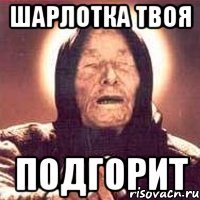 Шарлотка твоя подгорит
