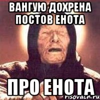 Вангую дохрена постов Енота про енота