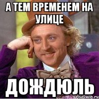 а тем временем на улице дождюль