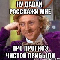 Ну давай, расскажи мне про прогноз чистой прибыли