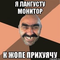 я лангусту монитор К жопе прихуячу