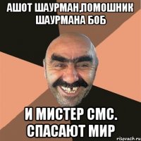 Ашот шаурман,помошник шаурмана боб и мистер смс. спасают мир