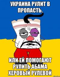 Украина рулит в пропасть. Или ей помогают рулить.абама херовый рулевой