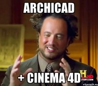 Archicad + cinema 4D