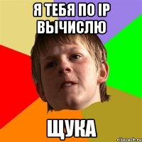Я тебя по IP вычислю Щука