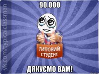 90.000 Дякуємо Вам!