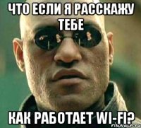 Что если я расскажу тебе как работает wi-fi?