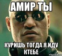 Амир ты Куришь тогда я иду ктебе