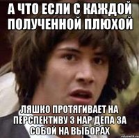 а что если с каждой полученной плюхой ляшко протягивает на перспективу 3 нар депа за собой на выборах