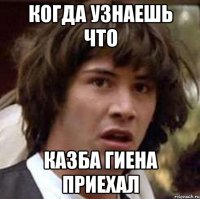 когда узнаешь что Казба гиена приехал