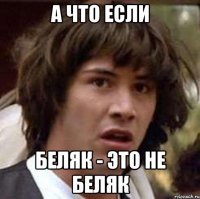 А ЧТО ЕСЛИ Беляк - это не Беляк