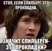 Стоп. Если Спилберг-это прокладка, значит спилберги- это прокладки?