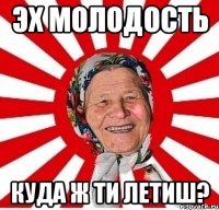 эх молодость куда ж ти летиш?