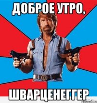 Доброе утро, Шварценеггер