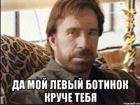  ДА МОЙ ЛЕВЫЙ БОТИНОК КРУЧЕ ТЕБЯ