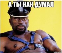 а ты как думал 
