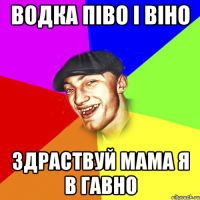 водка піво і віно Здраствуй мама я в гавно